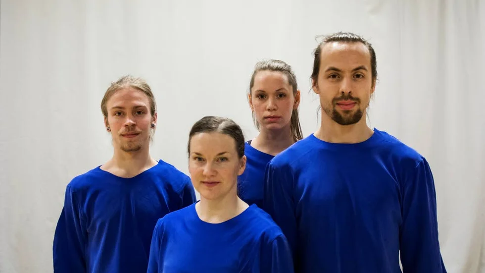 Dansarna i "Mitt bland stjärnor", från vänster: Jacob Börlin, Maria Ulriksson, Moa Autio och Alexander Dam.