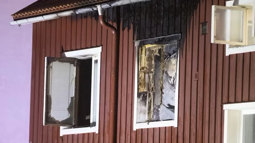 Lägenhetsbrand i Umeå.