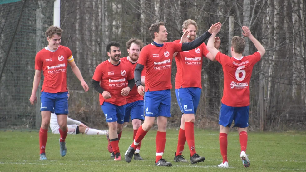 Firar. Djursdala SK gjorde tre mål mot Ruda och vann. 