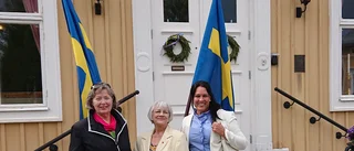 Svensk fana till Qvinnokören Lapponica 