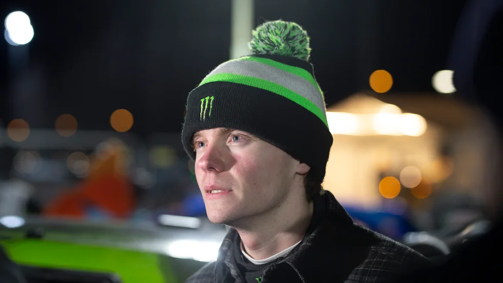 Oliver Solberg straffades med tidstillägg efter firandet. Arkivbild.