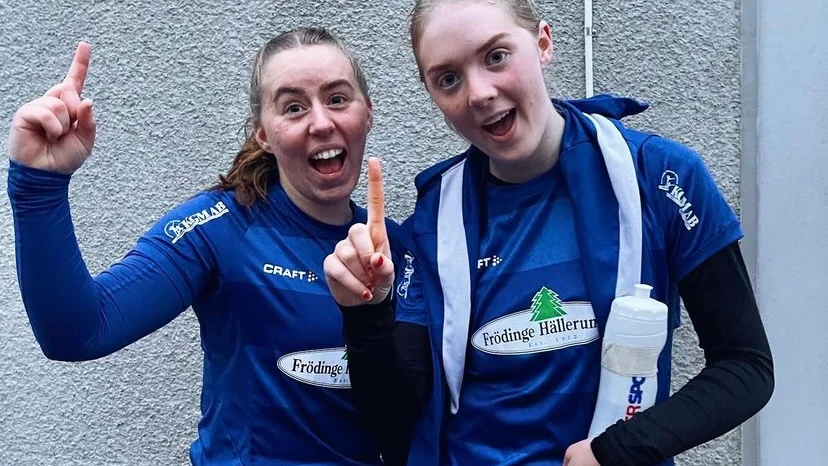 Tilde Johansson och Stina Linder gjorde Frödinges mål.