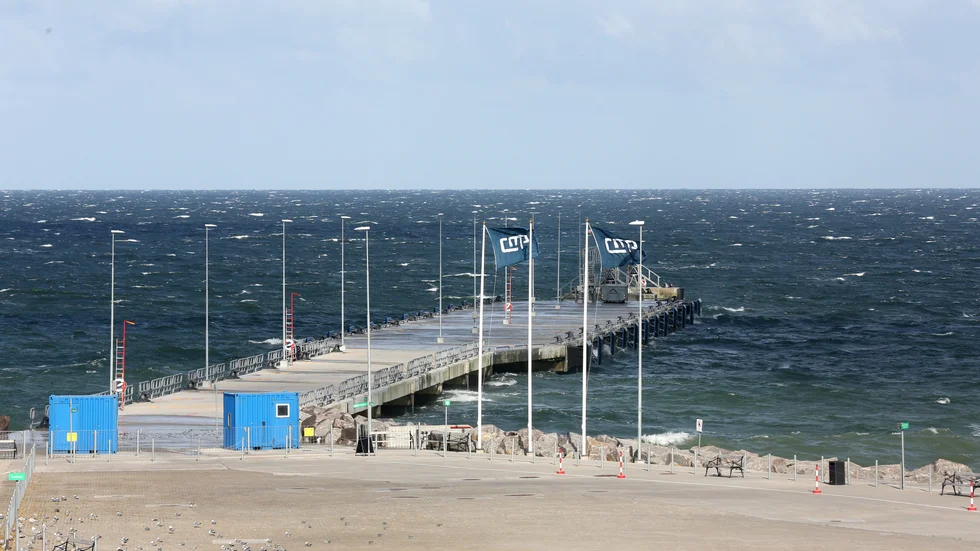 Det blåser rejält över Gotland idag.