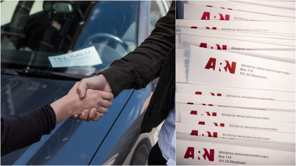 Bilköpet levde inte upp till förväntningarna och nu anmäls företaget. Handslaget är fotat i ett annat sammanhang.