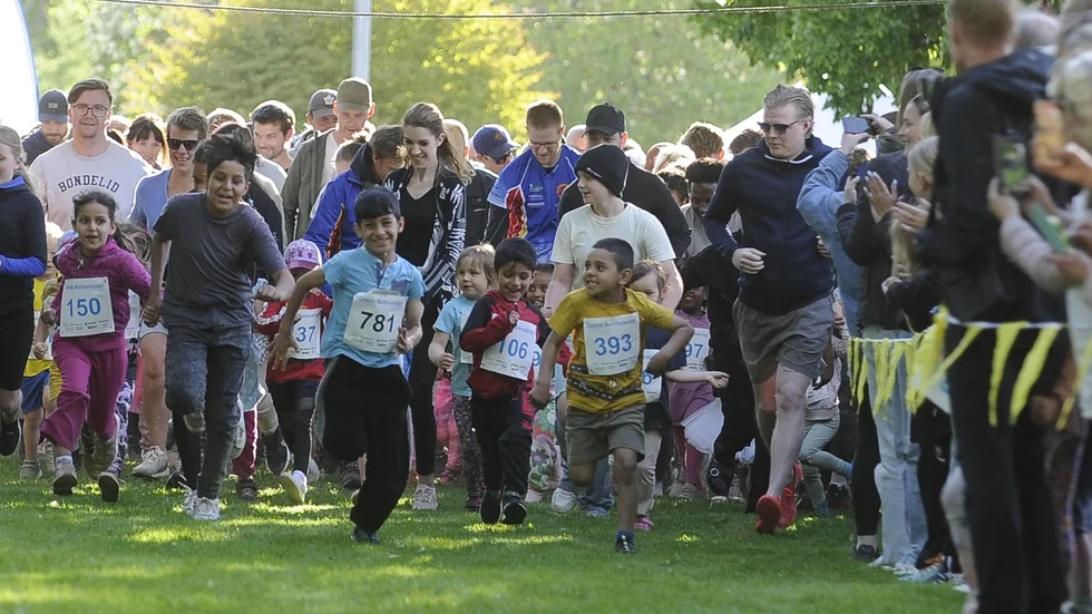 Det är de yngre åldersklasserna som lockar flest deltagare i Marknadsloppet.