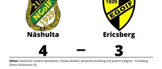 Segerraden förlängd för Näshulta - besegrade Ericsberg