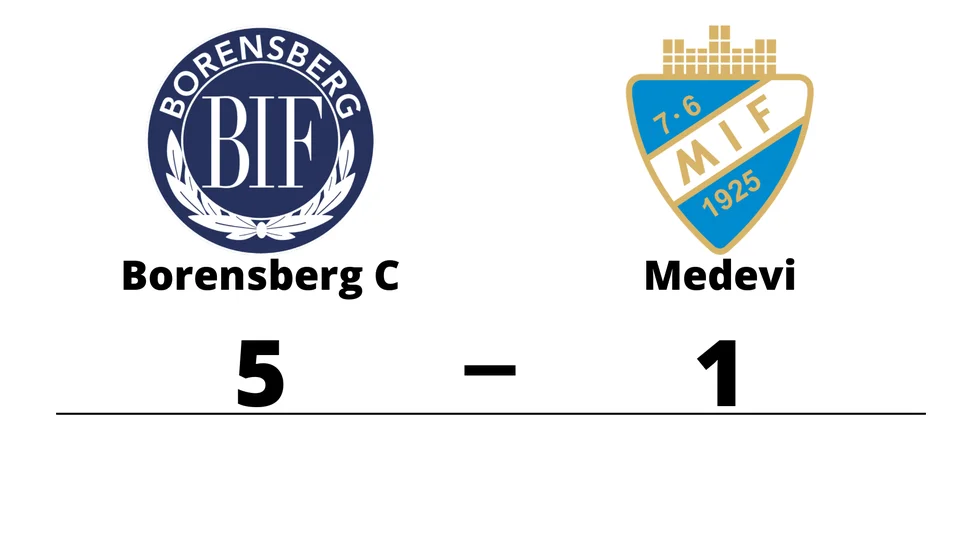 Borensbergs IF FK C vann mot Medevi IF