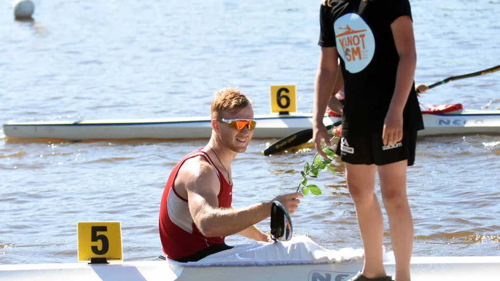 Henrik Strand, Luleå KK, vann lopp både under lördagen och söndagen.