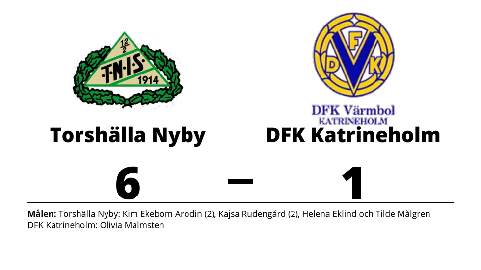 Torshälla Nyby IS vann mot DFK Katrineholm Värmbol