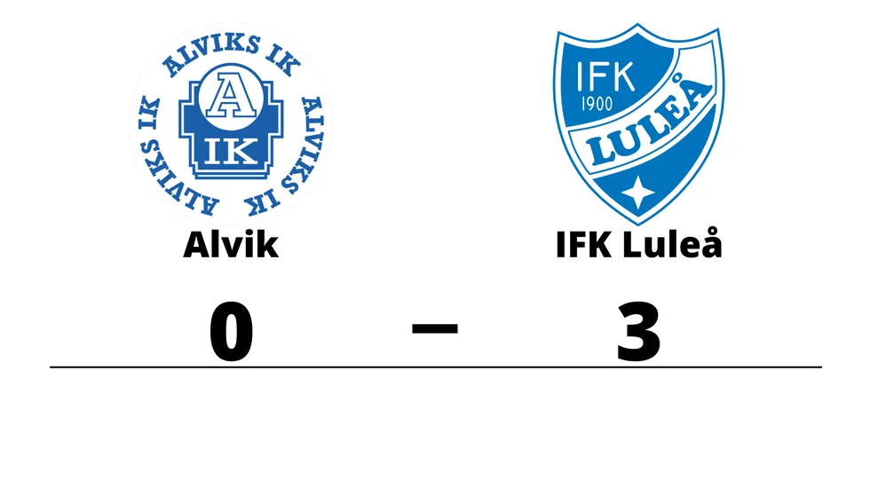 Alviks IK förlorade mot IFK Luleå