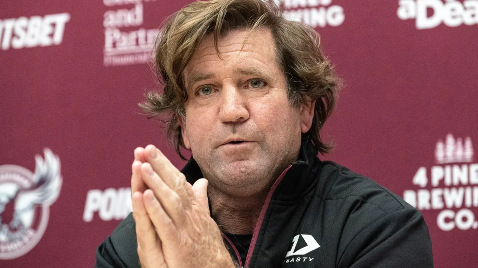 Manly Sea Eagles tränare Des Hasler får klara sig utan sju spelare i nästa match då de vägrar spela i lagets nya regnbågsfärgade tröjor.
