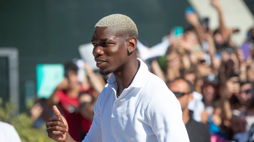 Knäskadade Paul Pogba hinner inte blir spelklar till VM och missar mästerskapet. Arkivbild.