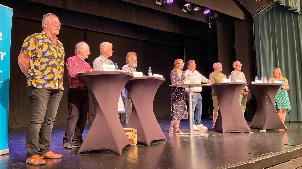 Vi sände debatten i Vadstena direkt på tisdagskvällen.