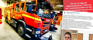 Fråga på Facebook – få svar av en brandman
