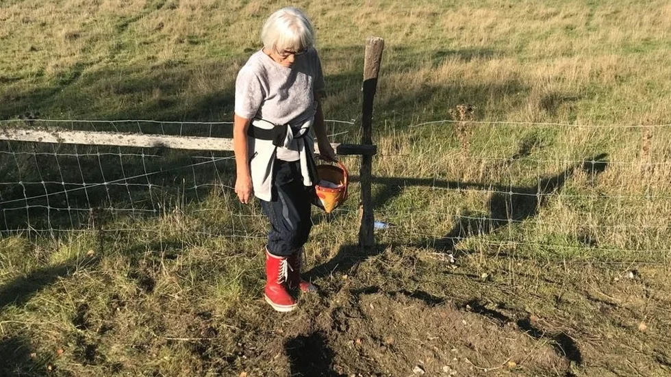 "Det var här det var så jag är en av de närmaste grannarna. Några av mina andra grannar berättade precis för mig om avspärrningarna", säger Hillestabon Lisbeth Karlsson.