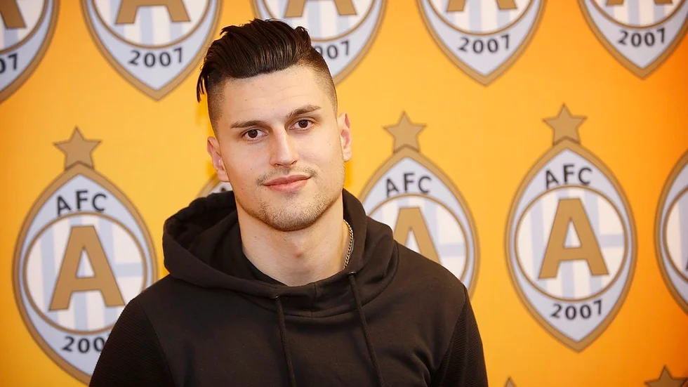 Luka Mijaljevic medverkade i U21-matchens första 45 minuter och hann då göra ledningsmålet. Arkivfoto: Mikael Andersson