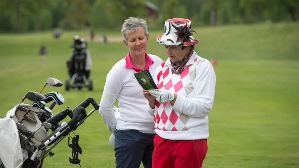 Gunnel Thunström (i hatt) tycker att årets Golfkampen var en succé.
