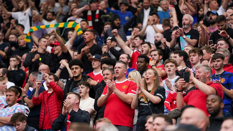 Manchester United-supportrar. Arkivbild.
