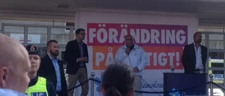 Lugnt partiledarbesök i Gnesta