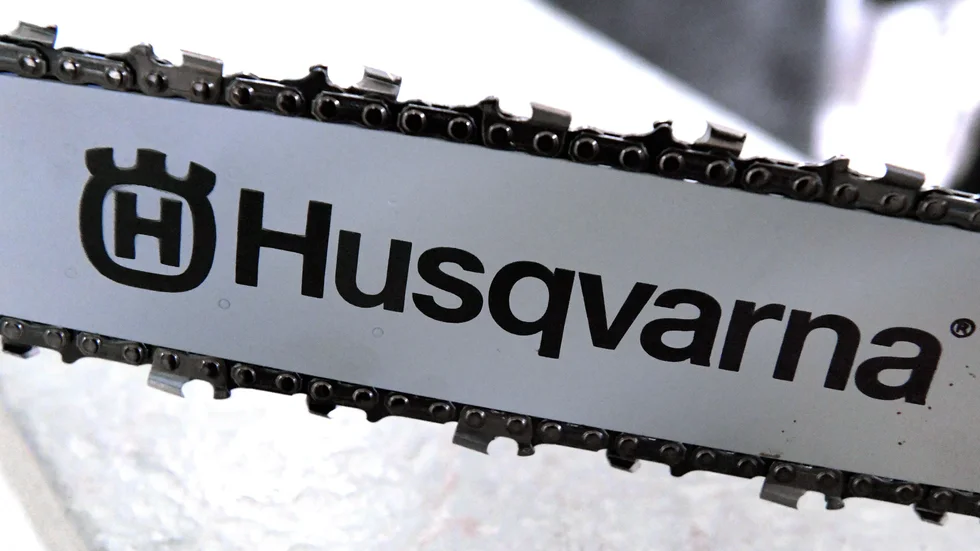 Husqvarnas logotyp. Arkivbild.