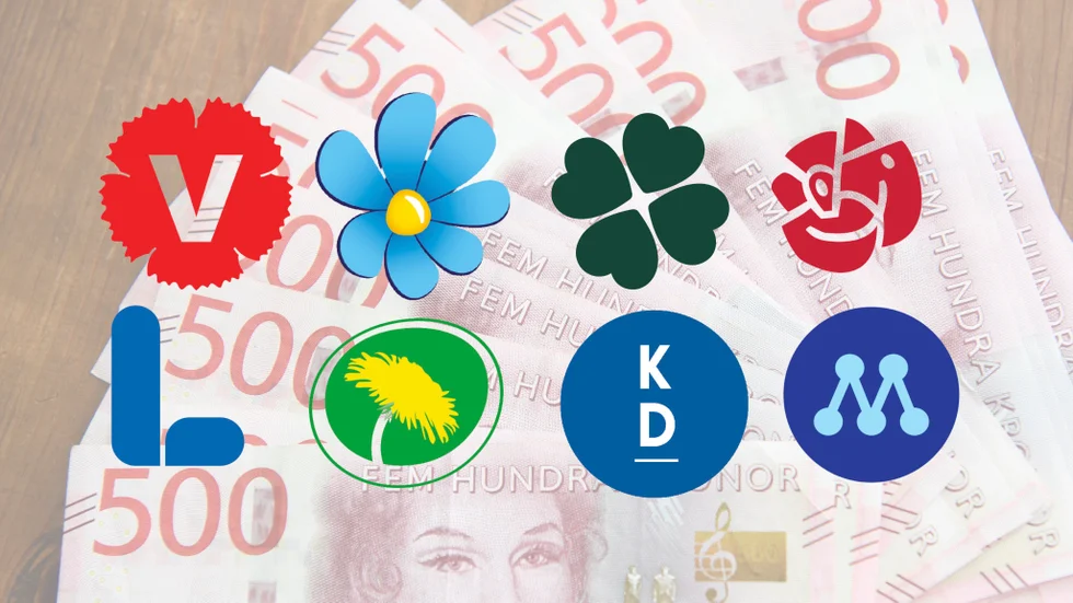 Partierna har redovisat vad de gjort för pengarna.