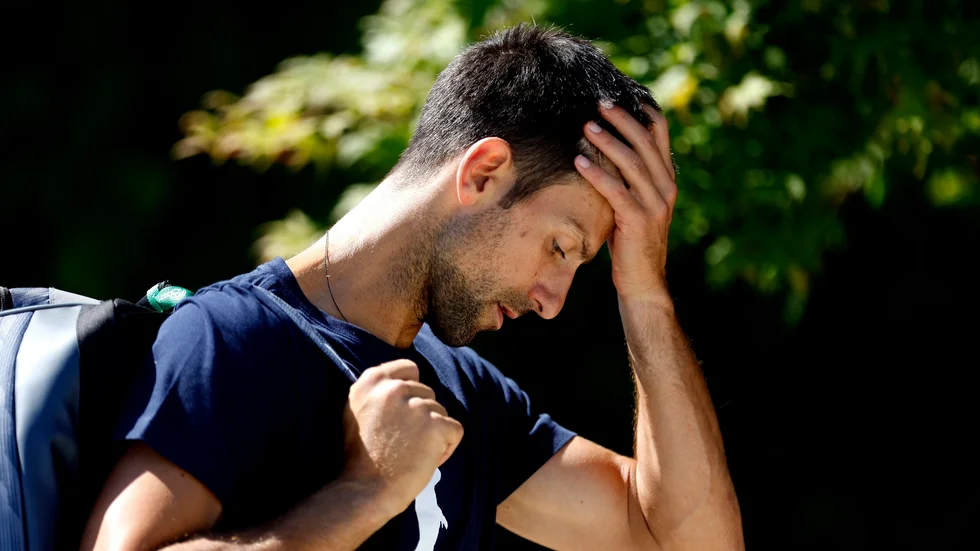 Djokovic US Open är i fara då serben vägrar vaccinera sig. Arkivbild.