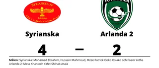 Syrianska vann trots uppryckning av Arlanda 2