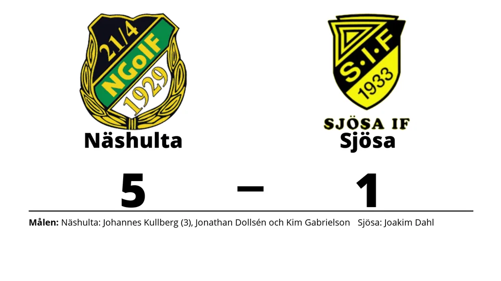 Näshulta GoIF vann mot Sjösa IF