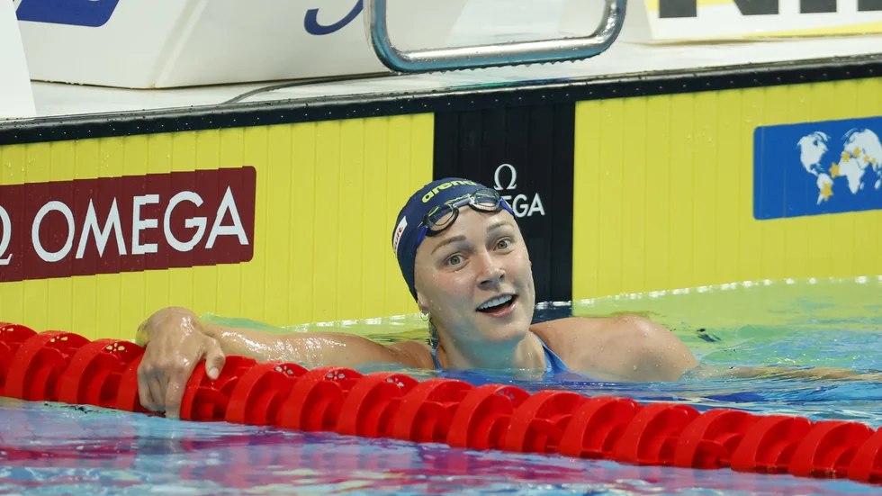 Sjöström fick nöja sig med VM-silver på 100 meter frisim.