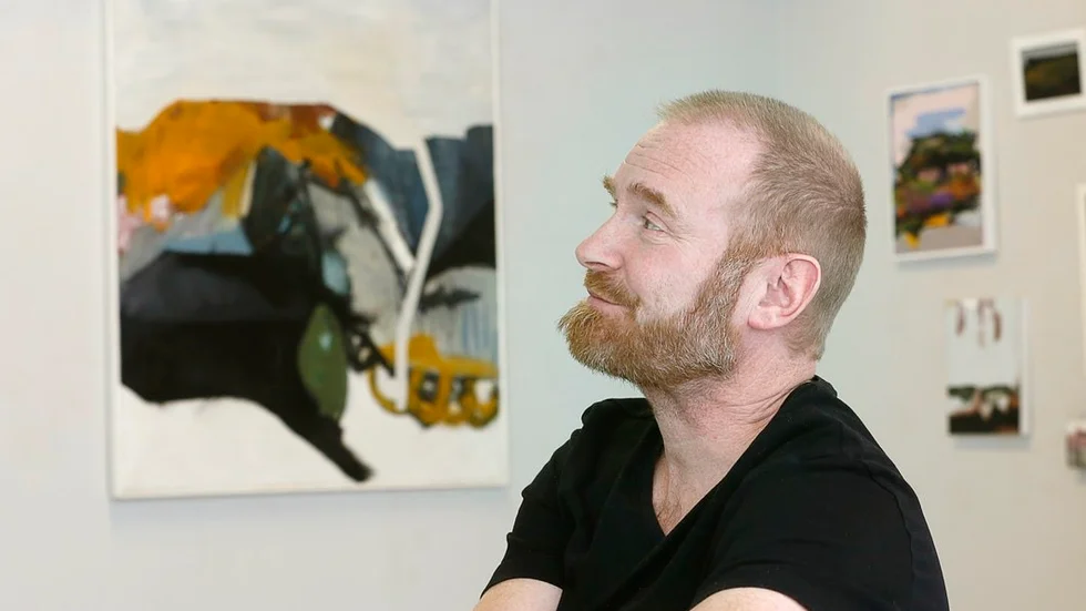 Thomas Wahlström är både konstnär och musiker med stark lutning åt punk.
