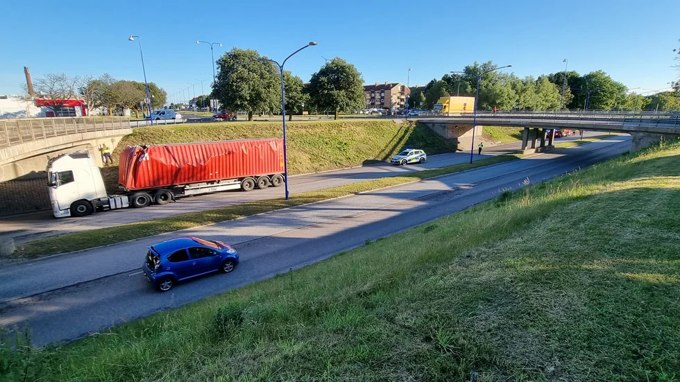 Bild från olycksplatsen.