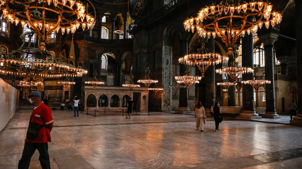 Hagia Sofia uppfördes på 530-talet och placerades på Unescos världsarvslista 1985. Arkivbild.