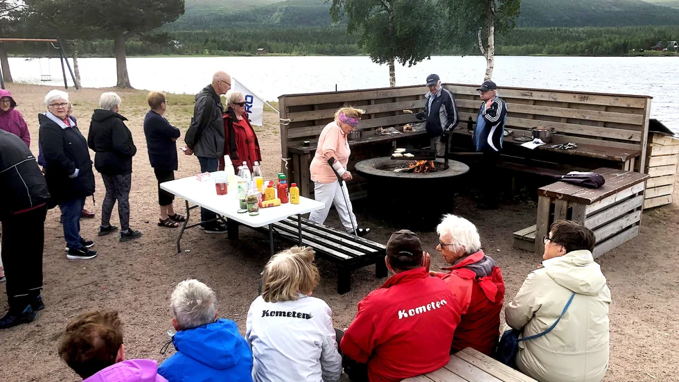 PRO Malmberget träffades på en friluftsdag på Sandviken.