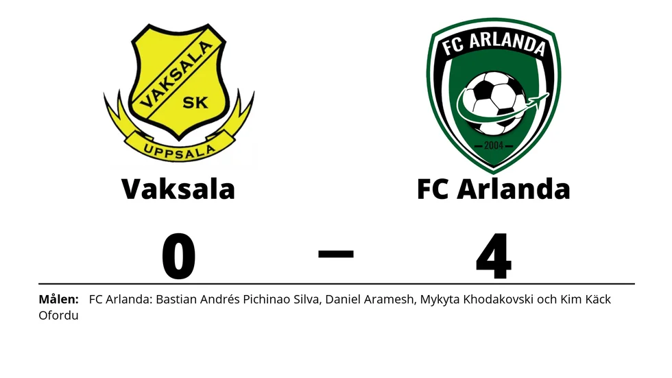 Vaksala SK förlorade mot FC Arlanda