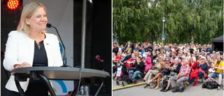 Historiskt besök när Magdalena Andersson talade på Stora Nolia