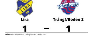 Tilde Heikki räddade poäng när Lira kryssade