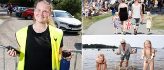 Rekordvärmen ger rusning till Eskilstunas badplatser: "En del är inte världsmästare på att parkera"