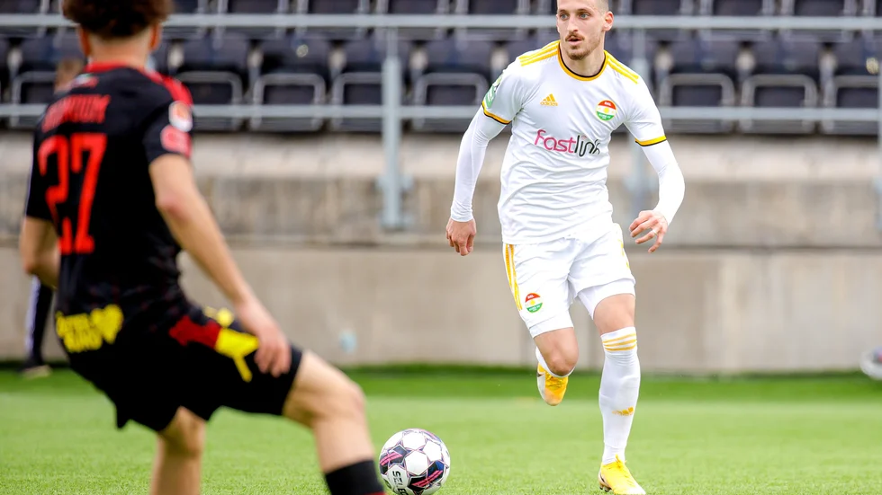 Forwarden och skyttekungen Arian Kabashi var inblandad i segermålet mot Jönköping.