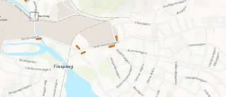 Vägen stängs av för arbete