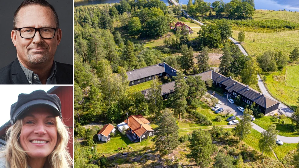 Anrika Aspö kursgård utanför är åter till salu. Mäklaren Tobias Karlsson och grannen Erika Kits Gölevik är spända inför affären.