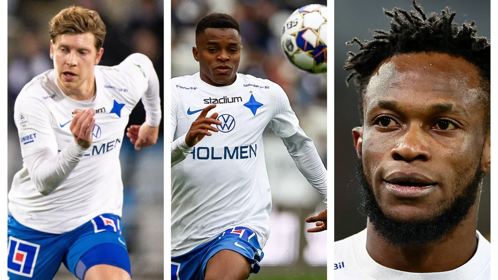 Alexander Fransson, Ishaq Abdulrazaq och Samuel Adegbenro. Tre nyckelspelare - som ger Rikard Norling vånda.