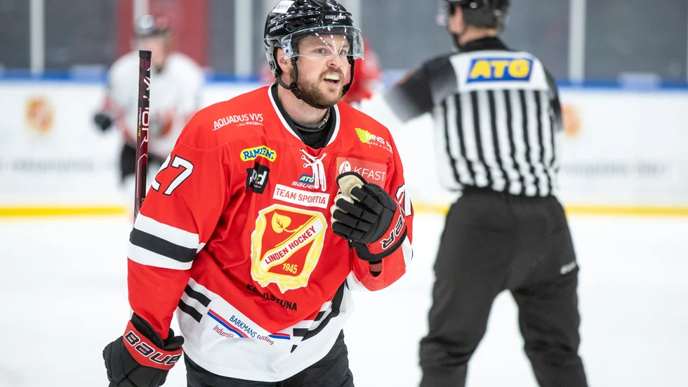 Lindens Tobias Sjökvist blev matchhjälte tack vare sitt straffmål som betydde bortaseger 2–3.
