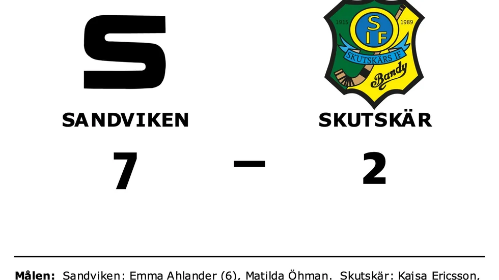 Sandvikens AIK Bandy vann mot Skutskärs IF