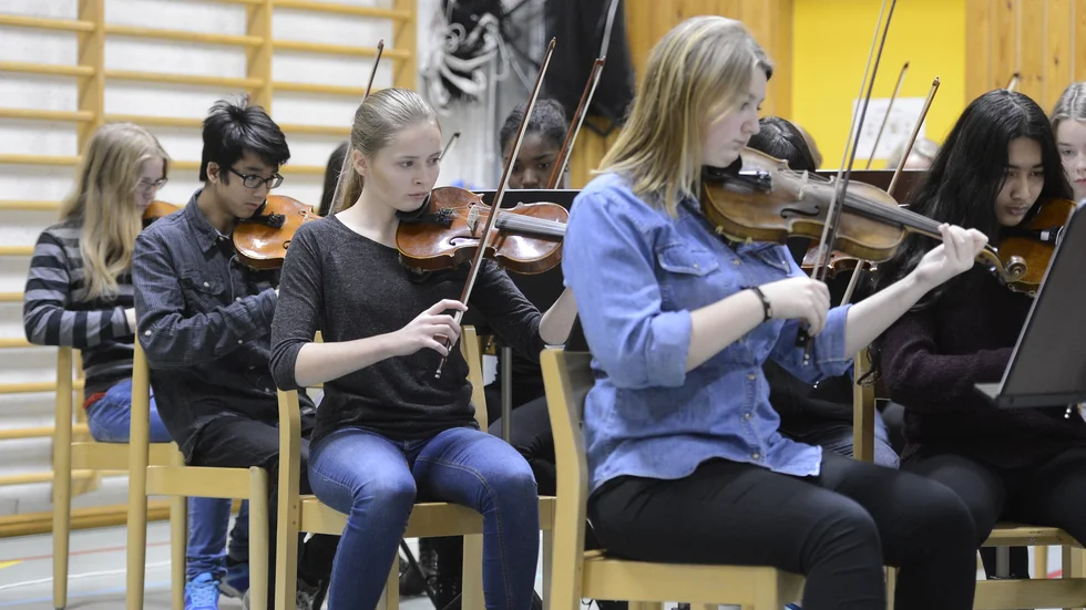 Arkivbild från konsert med elever från kulturskolan