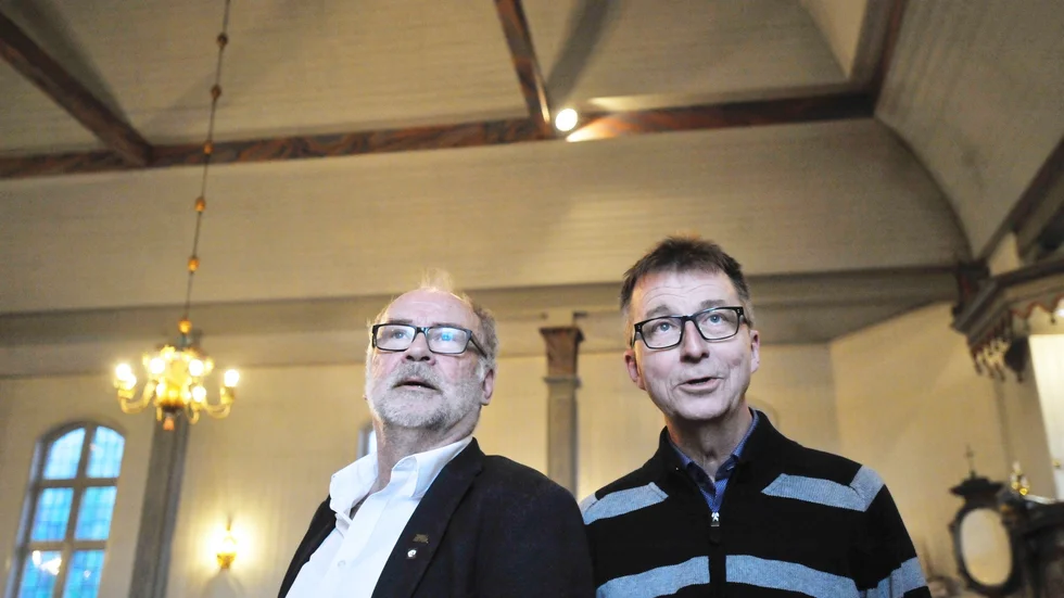 Förväntansfulla. Göran Hansson och Hilding Karlsson ser fram emot premiären. Foto: Maria Wallin.