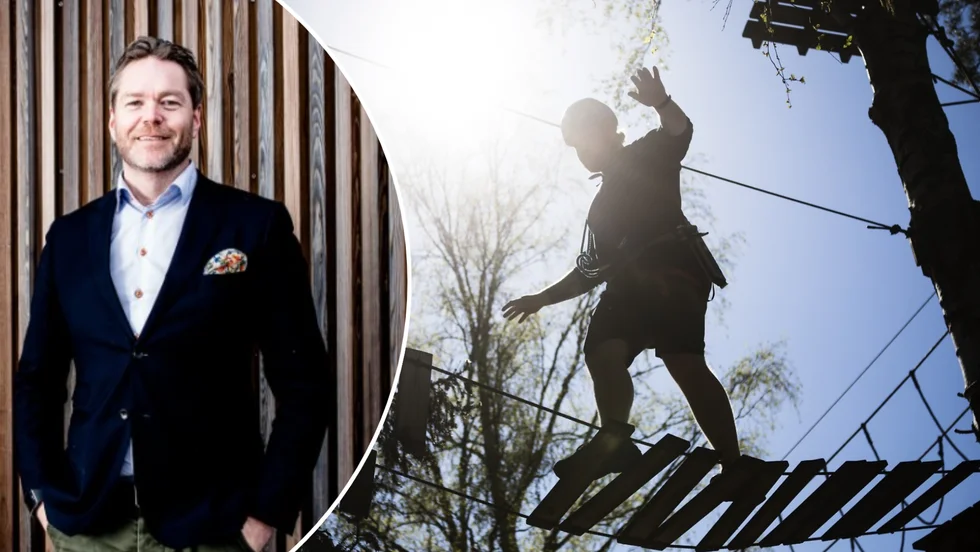 Äventyrsbolaget Upzone finns på flera platser i landet, och i Västervik kommer det, förutom en höghöjdsbana, även erbjudas olika teambuilding-aktiviteter för upp till 20 personer. Ett mervärde för hela kommunen, menar Tommy Abrahamsson, vd för Västervik Resort. 