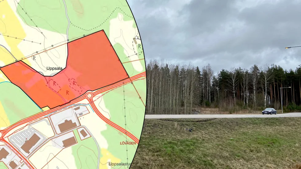 På andra sidan Biltemarondellen planeras ett truckstop. Den nya detaljplanen utelämnar Uppsala gårds gamla tomtplats samt ett utrymme i korsningen med Uppsalavägen där en rondell kan komma att byggas i framtiden.