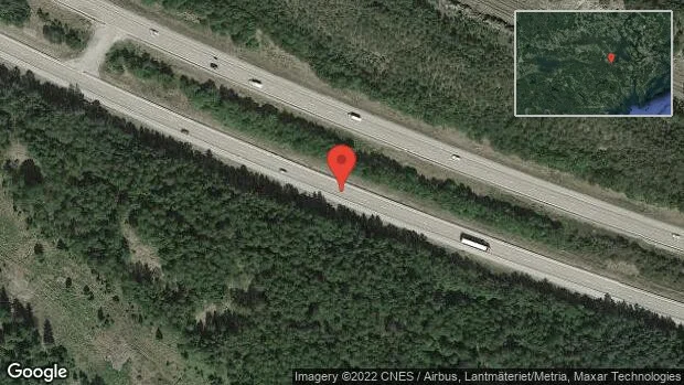 Stopp på E20 på grund av en singelolycka