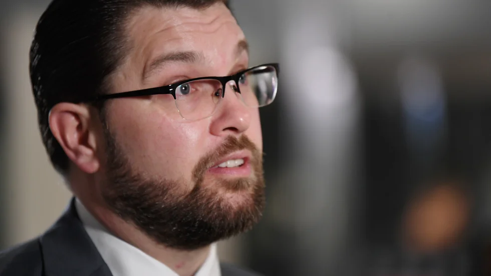 STOCKHOLM 20220207Sverigedemokraternas partiledare Jimmie Åkesson. Arkivbild.