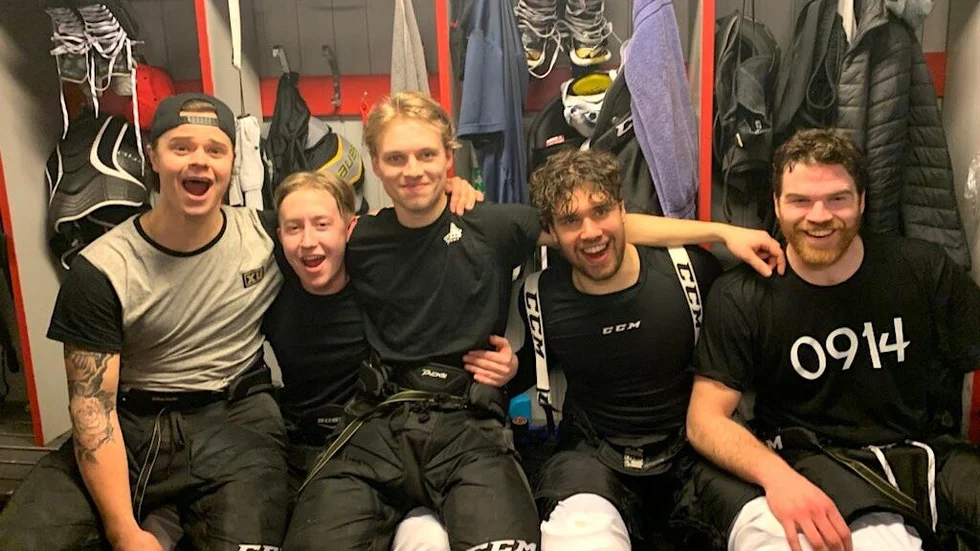 Burträsks målskyttar: Liam Sörgård, Anton Holmberg, Lukas Eklund, Edwin Anthony och Jim Wikberg.